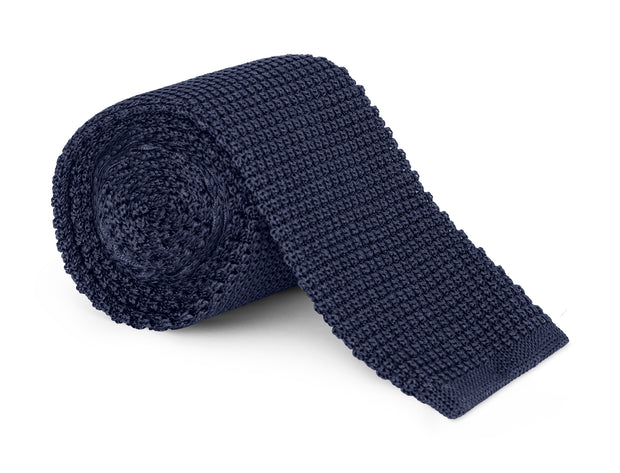 Kenmare Navy Knit Tie