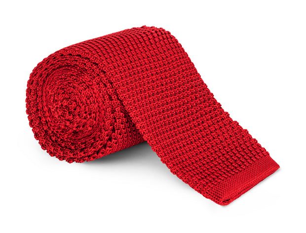 Kenmare Red Knit Tie