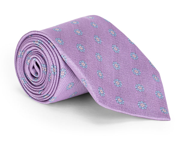 Linden Light Purple Foulard Tie