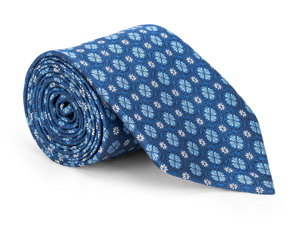 Livingston Blue Foulard Tie