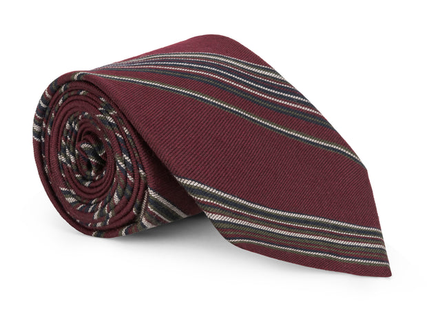 Jackson Burgundy Stripe Tie