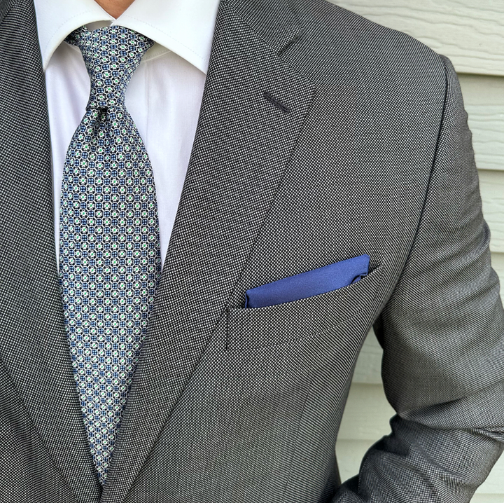 Ainslie Blue Micro Geo Tie