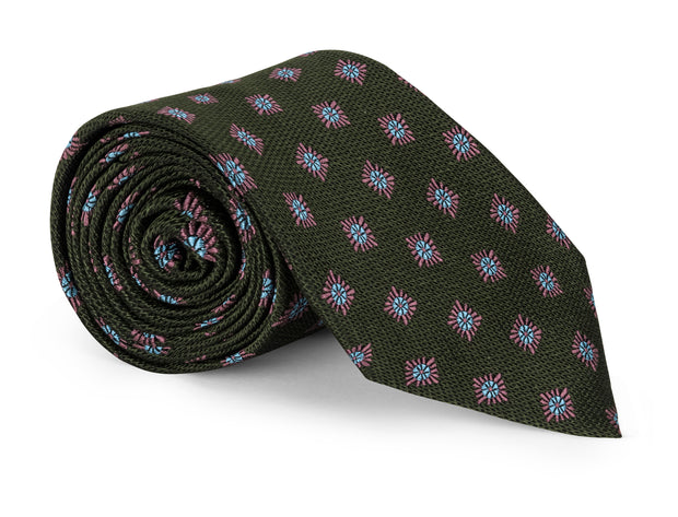 Ardsley Olive Tossed Square Tie