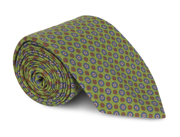 Arlo Green Foulard Tie