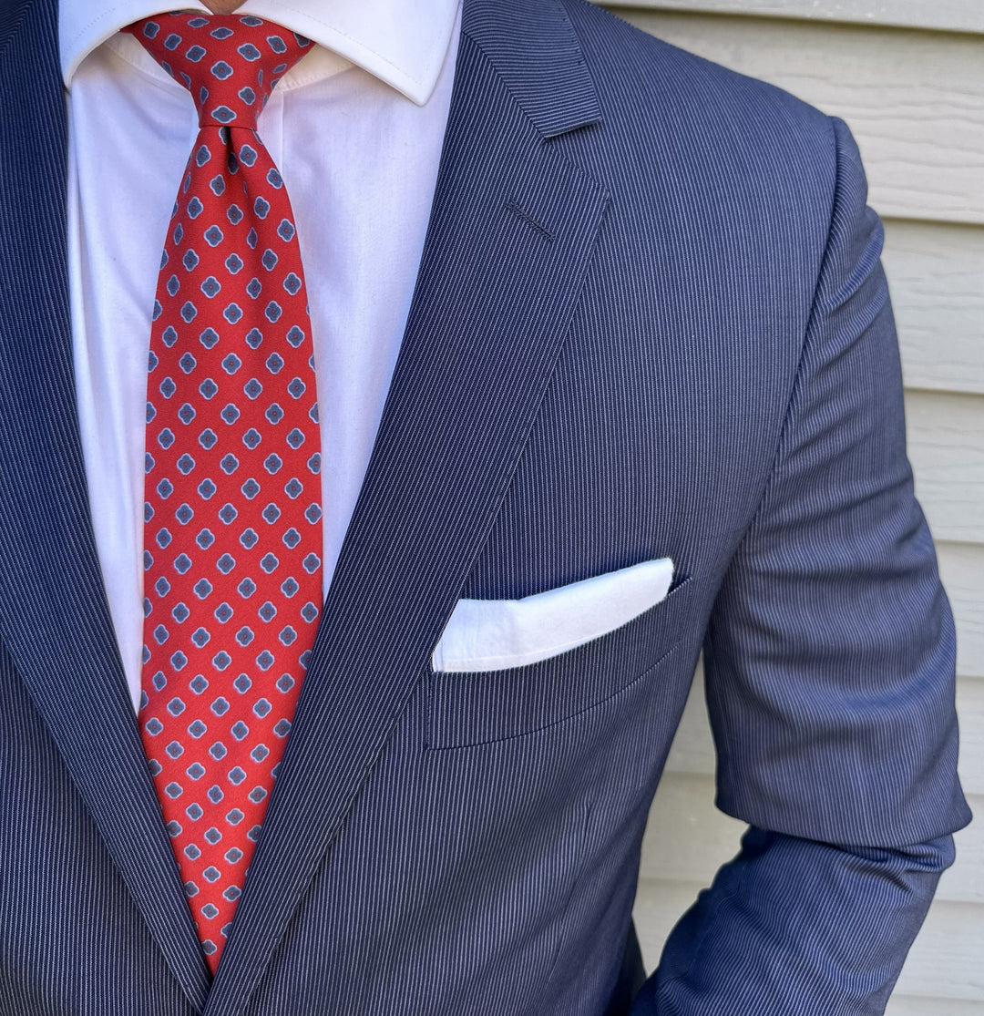 Barnes Red Foulard Tie