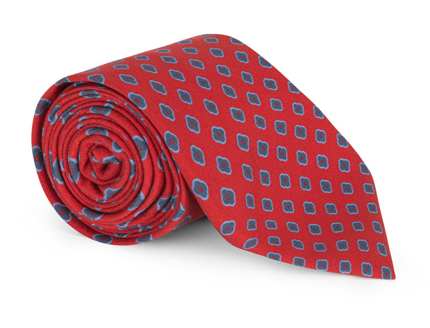 Barnes Red Foulard Tie
