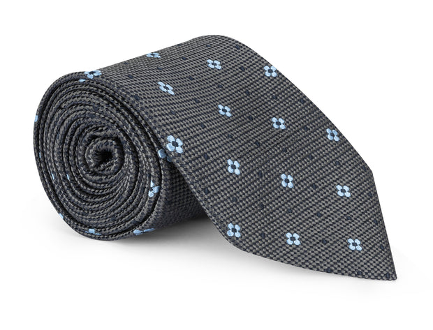 Bartow Gray Foulard Tie