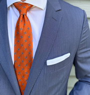 Bowden Burnt Orange Pinwheel Tie