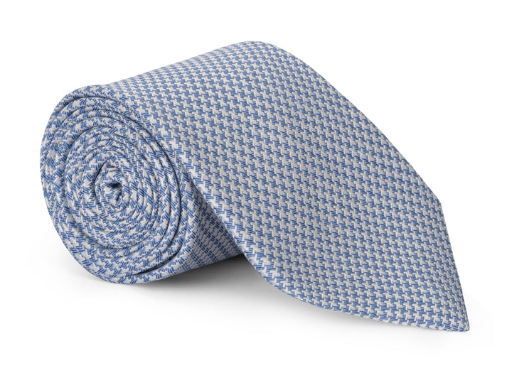 Broome Blue Houndstooth Tie