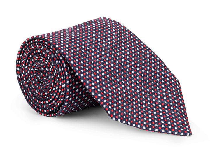 Burke Navy Micro Diamond Tie