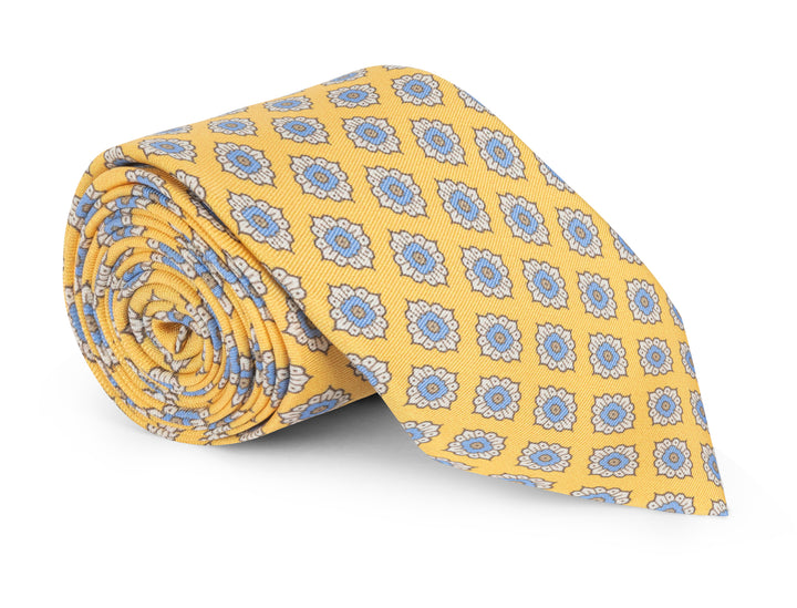 Chatham Yellow Medallion Tie