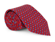 Cameron Red Circle Neat Tie