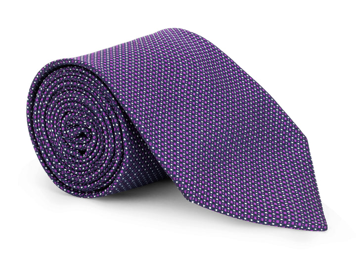 Caswell Purple Micro Geo Tie