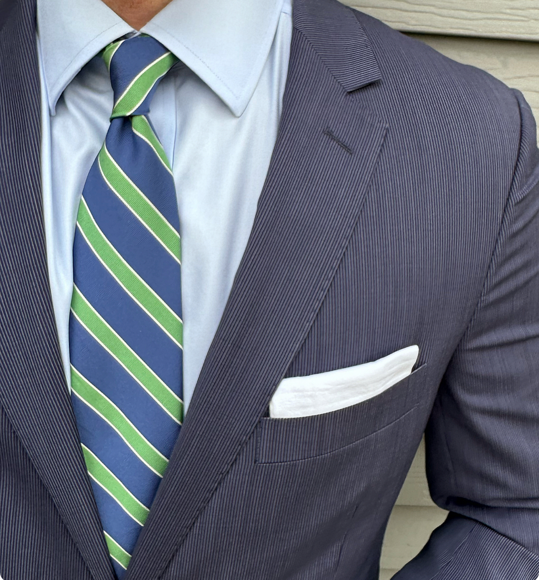 Collins Blue Mogador Stripe Tie