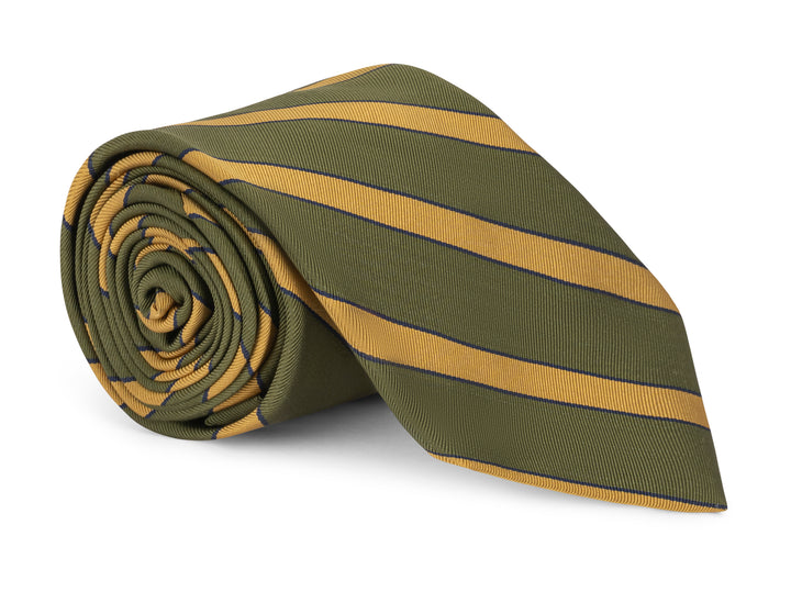 Collins Olive Mogador Stripe Tie