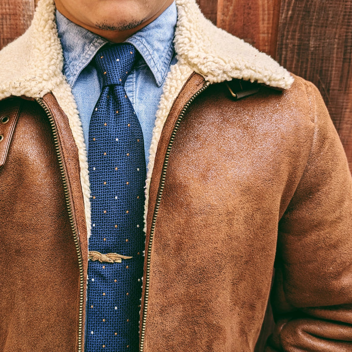 Dawson Navy Multi Dot Tie