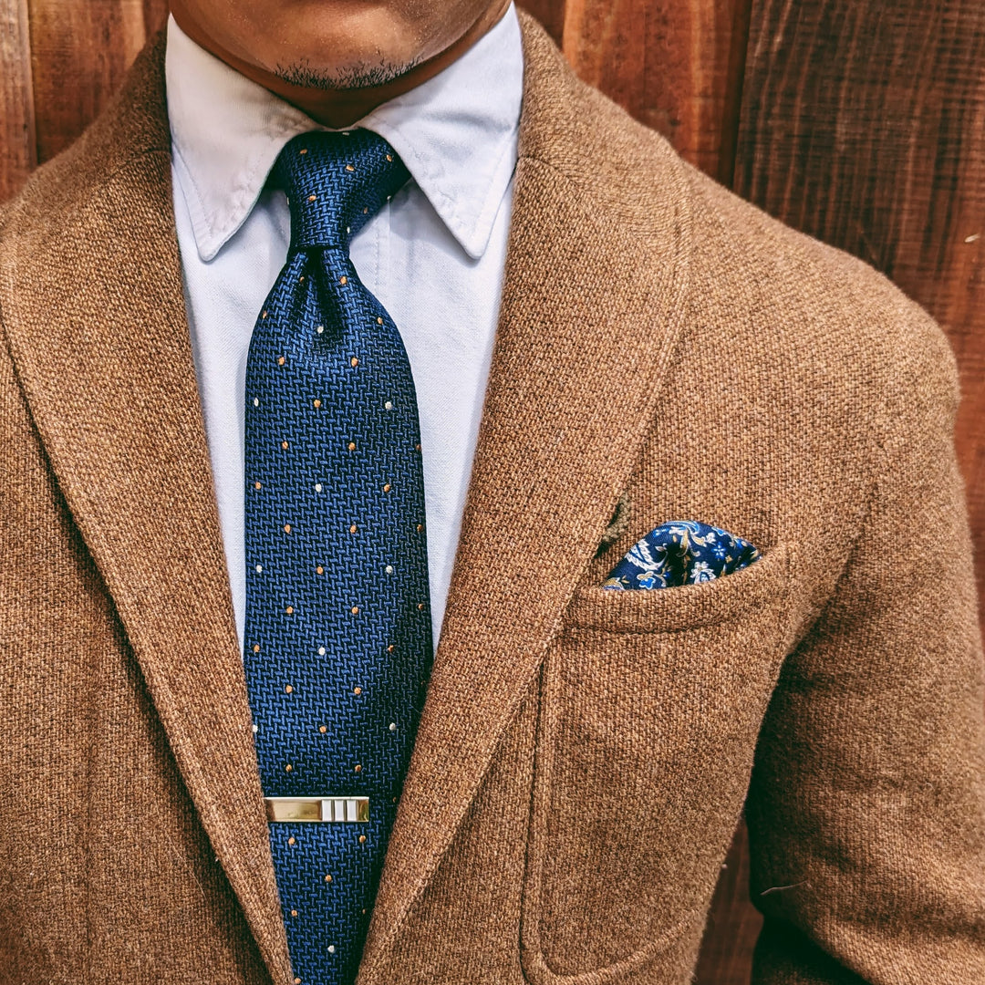 Dawson Navy Multi Dot Tie
