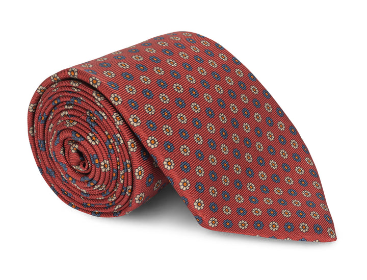 Duncan Red Foulard Tie