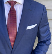 Ellis Red Semi Solid Tie