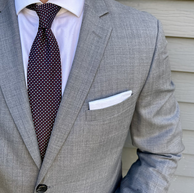 Ellis Navy Semi Solid Tie