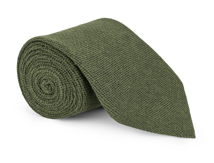 Hillman Olive Solid Tie