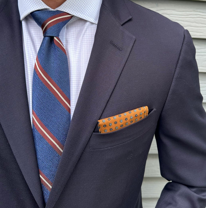 Fillmore Dark Blue Stripe Tie