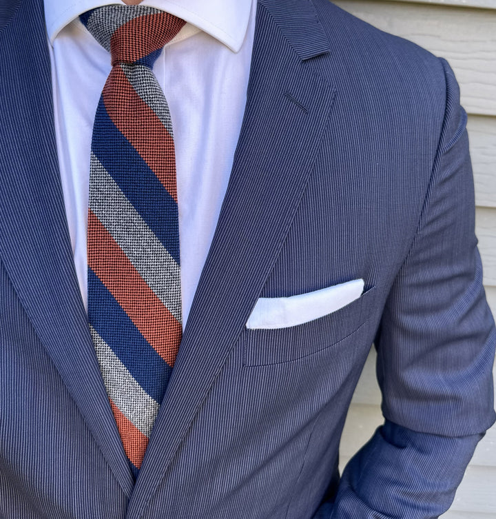 Fowler Wool Multi Stripe Tie