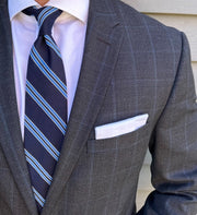 Graham Navy Stripe Tie