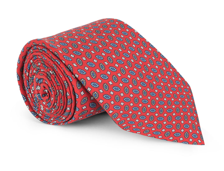 Holten Red Foulard Tie