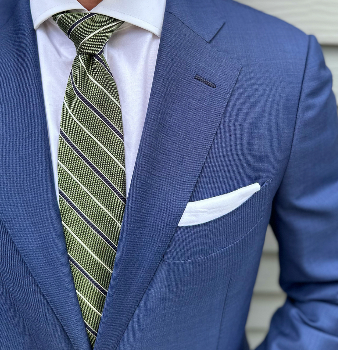 Harris Green Grenadine Stripe Tie