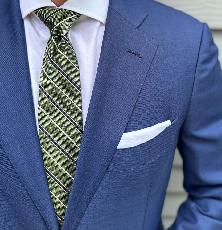 Harris Green Grenadine Stripe Tie