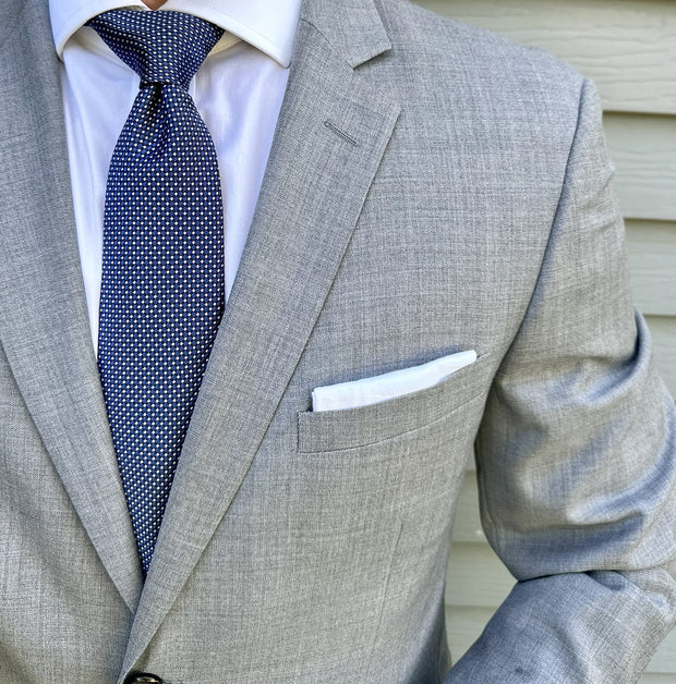 Hawley Navy Semi Solid Tie