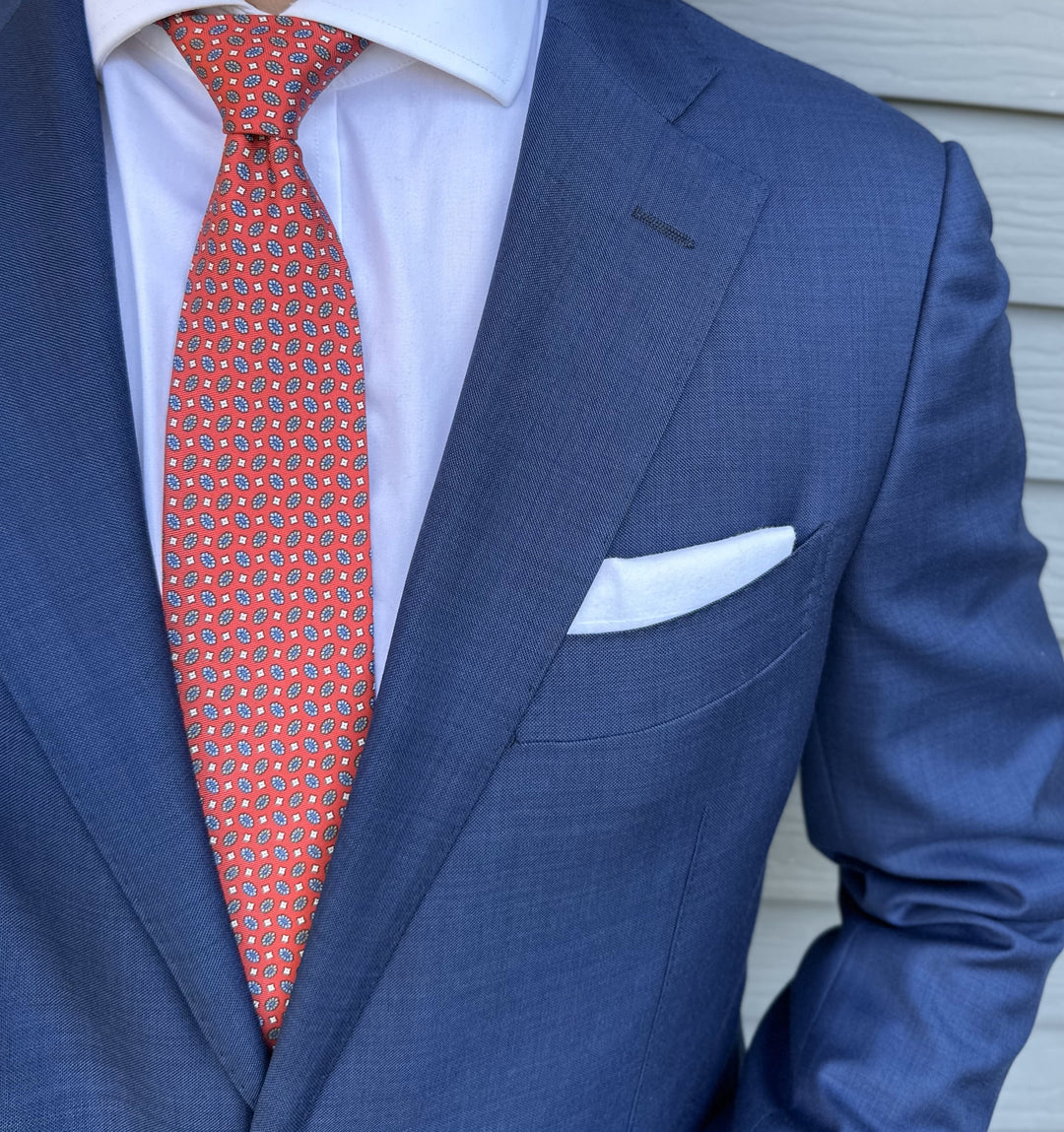 Holten Red Foulard Tie