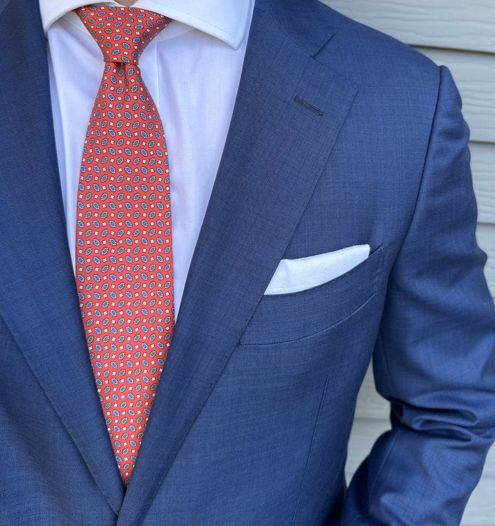 Holten Red Foulard Tie