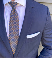 Hylan Blue Foulard Tie