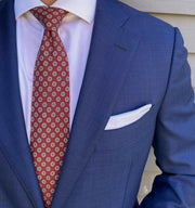 Hylan Crimson Foulard Tie