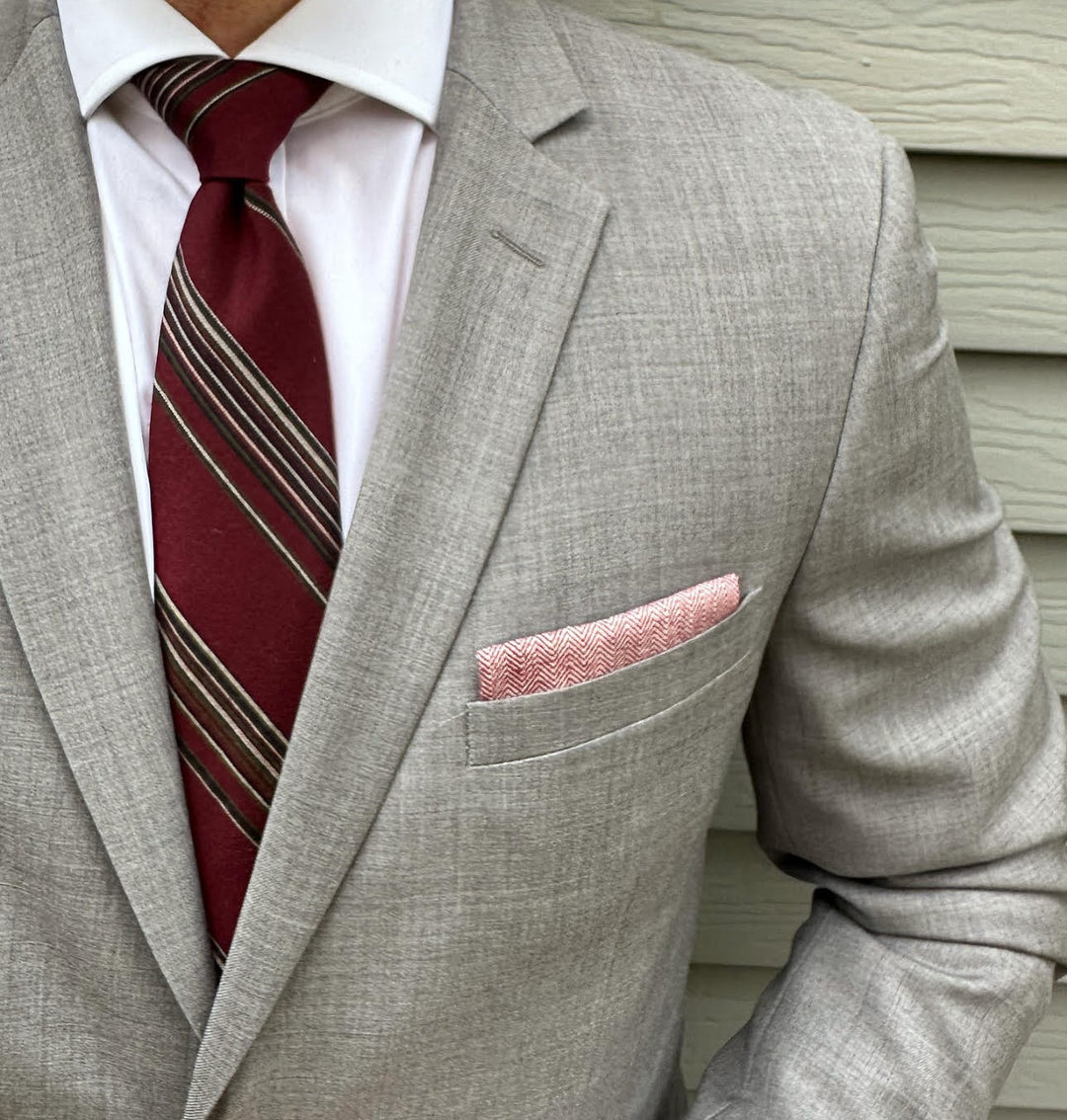 Jackson Burgundy Stripe Tie