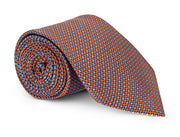 Katan Orange Circle Neat Tie