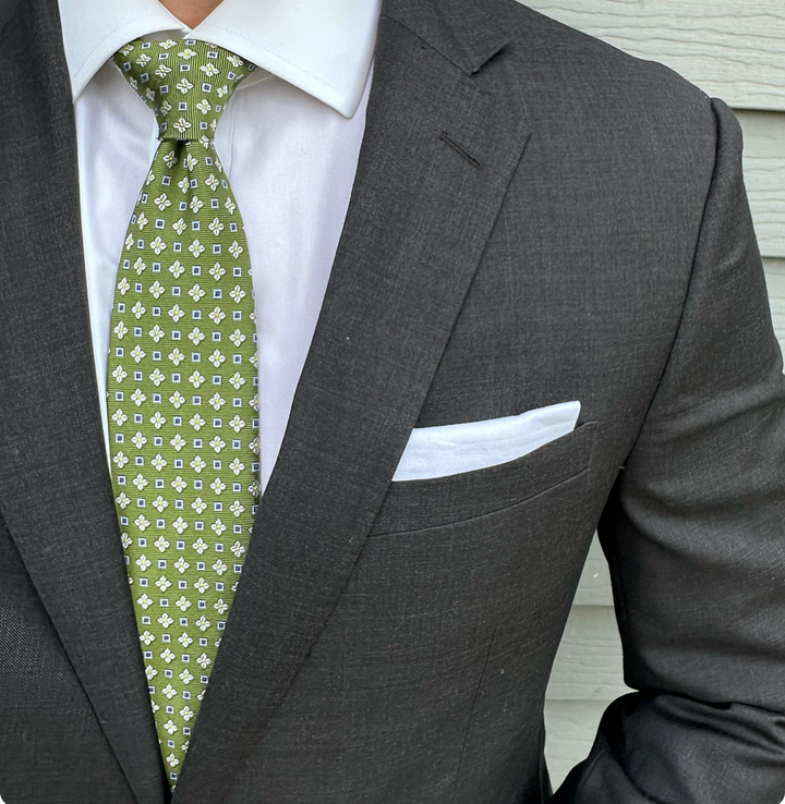 Keap Kelly Green Foulard Tie