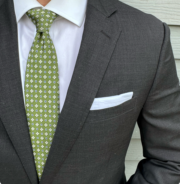 Keap Kelly Green Foulard Tie – Mountain & Sackett