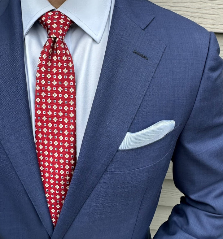 Keap Red Foulard Tie