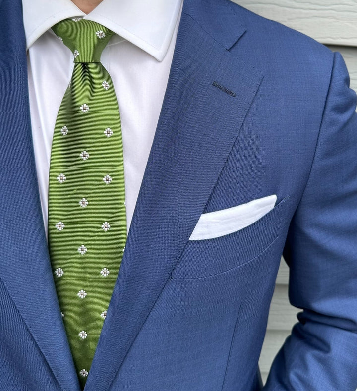 Kent Kelly Green Foulard Tie