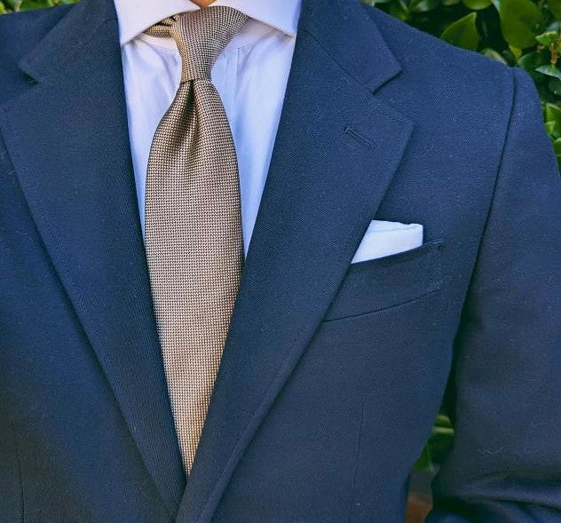 Lester Mocha Solid Tie