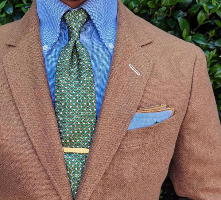 Elton Green Mini Foulard Tie