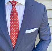 Monahan Red Foulard Tie
