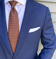 Parker Orange Foulard Tie
