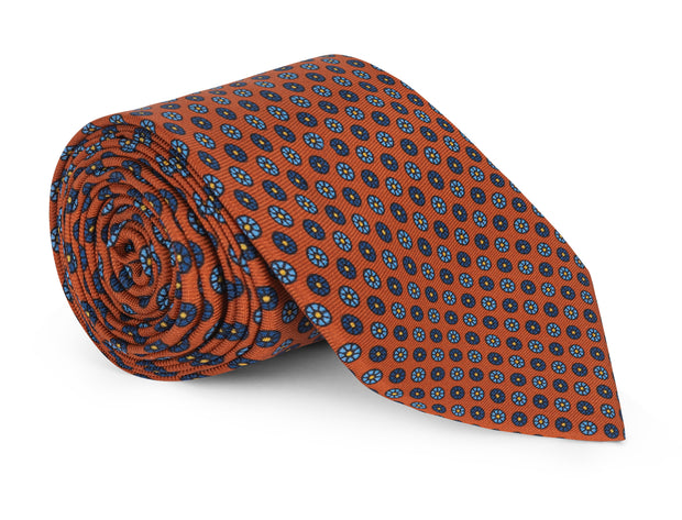 Parker Orange Foulard Tie