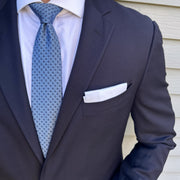 Pierce Blue Micro Squares Tie
