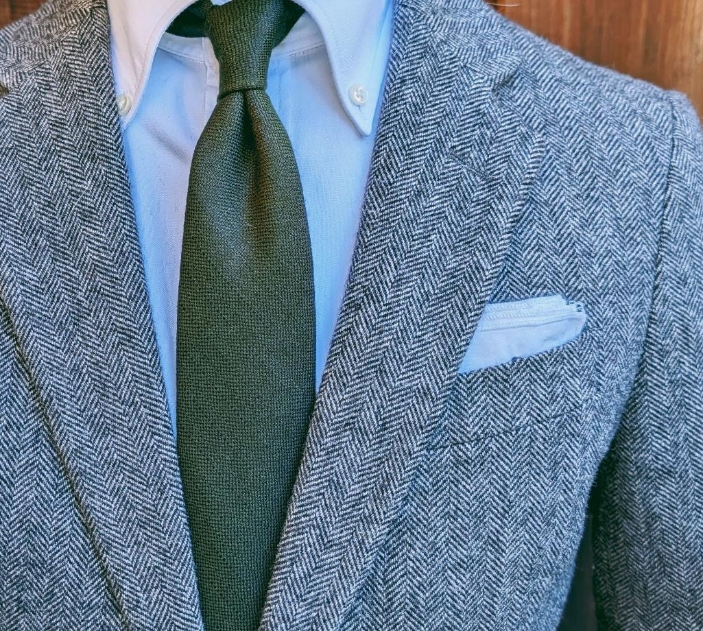 Portland Hunter Green Solid Tie
