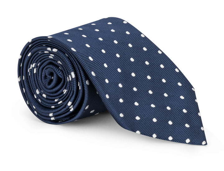 Powell Navy Dot Tie